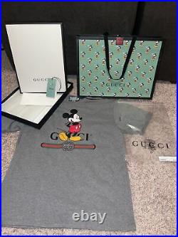 Gucci Mickey Mouse oversized shirt (Medium) with Gucci X Disney bag & Box