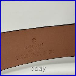 Gucci Supreme Disney Mickey Mouse Black Leather Belt Made In Italy