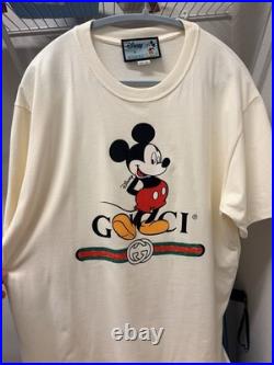 Gucci X Disney Mickey Mouse Beige T Shirt Sz L Brand New Rare 2020