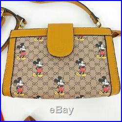 Gucci X Disney Mickey Mouse Cross Body Purse with Dust Bag Authentic Made in Italy