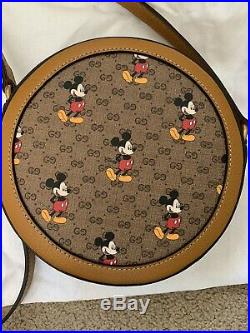 Gucci X Disney Mickey Mouse Round Shoulder Bag Box Dustbag 100% Authentic