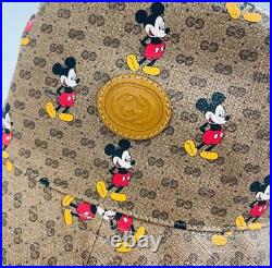 Gucci x Disney Mickey Mouse Brown GG Bucket Hat Limited Edition M 602978 8475