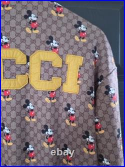 Gucci x Disney Mickey Mouse GG Supreme Jacket Size L Rare Cruise 2020
