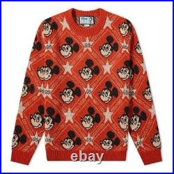 Gucci x Disney Mickey Mouse Wool Jumper Red/Orange (Size L)