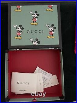 Gucci x Disney Mini GG Supreme Mickey Mouse Print Wallet (Colour Beige) Genuine