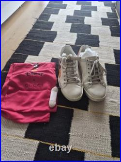 Gucci x Disney White Leather Mickey Mouse Ace Sneakers EU 40