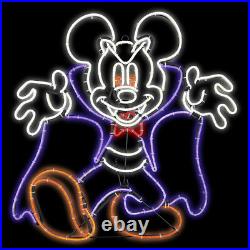 Halloween Haunted Disney 1.96 ft LightGlo Mickey Mouse Vampire Sculpture Sign