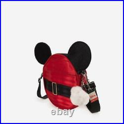 Harveys Disney Mickey Santa Seatbelt Convertible Crossbody Bag