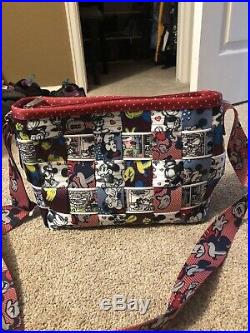 Harveys Seatbelt Disney Mickey Mouse Patchwork Convertible Tote Handbag