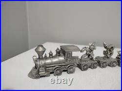 Hudson Disney Pewter Birthday Train 11 Pieces (Mickey Mouse, Donald Duck, etc)