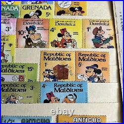Huge Lot Disney Characters Omnibus Mint Stamps In Stock Page Mickey Mouse