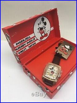Ingersoll Mickey Mouse 30s Wrist Watch Watch Mechanical Disney New In Box