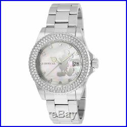 Invicta 22727 Lady's Steel Bracelet MOP Dial Crystal Dive Watch