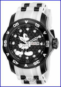 Invicta Disney Limited Edition 23765 Men's Black Mickey Silicone Pro Diver Watch