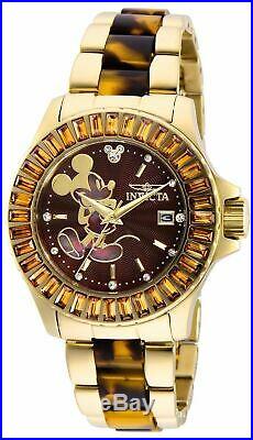 Invicta Disney Limited Edition 27275 Women's Brown Crystals Tortoise Watch 38mm