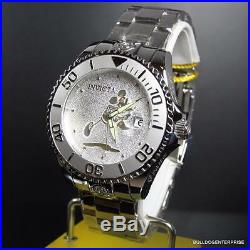 Invicta Disney Mickey Grand Diver Silver Tone 47mm Automatic Watch New