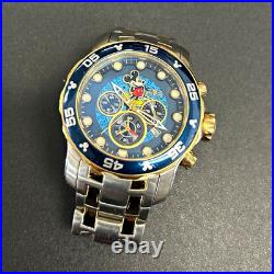 Invicta Disney Mickey Mouse 23769 Limited Edition Two Tone Watch Needs Battery