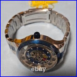 Invicta Disney Mickey Mouse Automatic 300m Blue Skeleton Dial Steel 47mm