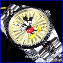 Invicta Disney Mickey Mouse Stainless Steel Champagne Limited Edition Watch New