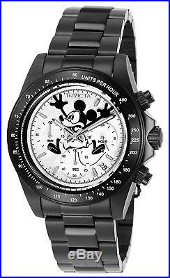 Invicta Men's 24417'Disney' Mickey Mouse Black Stainless Steel Watch