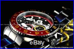 Invicta Men's 44mm Disney Limited Edition Micky Mouse Chronograph Black SS Watch