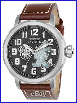 Invicta Men's Watch Disney Automatic Brown Leather Strap 23794