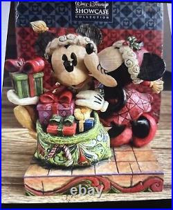 Jim Shore Disney Traditions A Christmas Kiss Mickey & Minnie Mouse 6.5