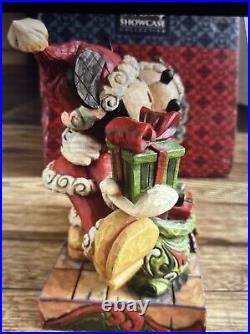 Jim Shore Disney Traditions A Christmas Kiss Mickey & Minnie Mouse 6.5