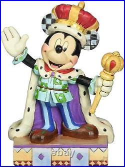 Jim Shore Disney Traditions Mickey Mouse King for a Day Figurine 4048654 New