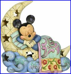 Jim Shore Disney Traditions Mickey Mouse Sleep Tight Little One Moon 4043662 New