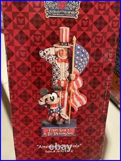 Jim Shore Disney Traditions Mickey Mouse Uncle Sam American Originals 4004152