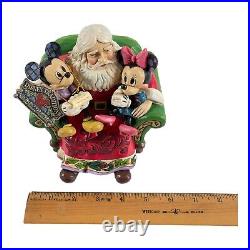 Jim Shore Disney Traditions Santa W Mickey Minnie Mouse Christmas Wishes 4046017