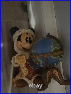 Jim Shore Mickey Seasons Greetings Around The World. Disney Traditions Rare