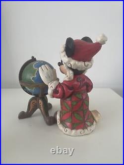 Jim Shore Mickey Seasons Greetings Around The World. Disney Traditions Rare