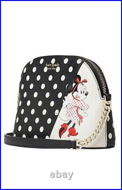 KATE SPADE x DISNEY Minnie Mouse Small Dome Polka Dot Crossbody Bag NWT LTD Ed