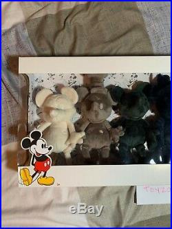 KITH x Disney Mickey Mouse Through the Ages Plush Set 100 Made IN HAND SHIP ASAP