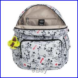 Kipling Disney's Minnie Mouse and Mickey Mouse City Pack Backpack Sketch Grey