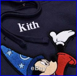 Kith X Disney 40s Fantasia Hoodie Navy Size XL Sold Out In Hand