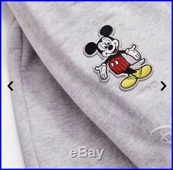 Kith X Disney Mickey Sleeve Patches Hoodie Heather Grey Size XL Sold Out In Hand