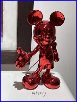 LEBLON DELIENNE Stunning Shiny Red Chrome Mickey Mouse Pop Art Sculpture