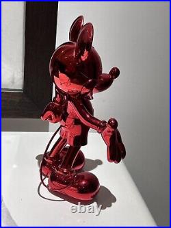 LEBLON DELIENNE Stunning Shiny Red Chrome Mickey Mouse Pop Art Sculpture