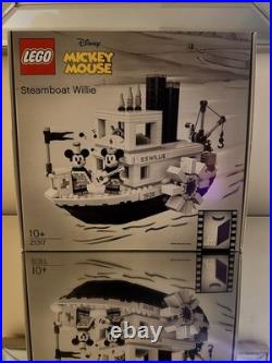 LEGO Disney 21317 Mickey Mouse Steamboat Willie Brand New Sealed Retired Set
