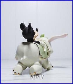 LENOX Disney Mickey Mouse Soaring with Dumbo Handcrafted Porcelain Figurine