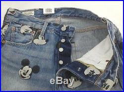 LEVIS Original 501 Disney x Mickey Mouse Limited Edition Jeans Mens New