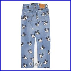 LEVI'S x DISNEY Mickey Mouse 501 Premium BIG E Mens Jeans Blue Straight W29 L27 LEVI'S x DISNEY Mickey Mouse 501 Premium BIG E Mens Jeans Blue Straight W29 L27