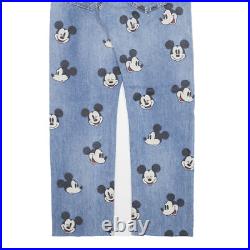 LEVI'S x DISNEY Mickey Mouse 501 Premium BIG E Mens Jeans Blue Straight W29 L27