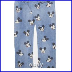LEVI'S x DISNEY Mickey Mouse 501 Premium BIG E Mens Jeans Blue Straight W29 L27 LEVI'S x DISNEY Mickey Mouse 501 Premium BIG E Mens Jeans Blue Straight W29 L27