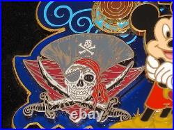 LE Disney SUPER JUMBO PinRARE Mickey Haunted Mansion Pirates Train Stitch POTC+