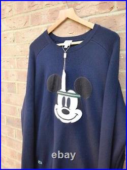 Lacoste x Disney Mickey Mouse Embroidered interlock Wool sweater Size XL BNWT