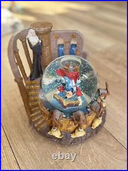 Large Disney Mickey Mouse Fantasia Snow Globe DisneyWorld Collectible Rare